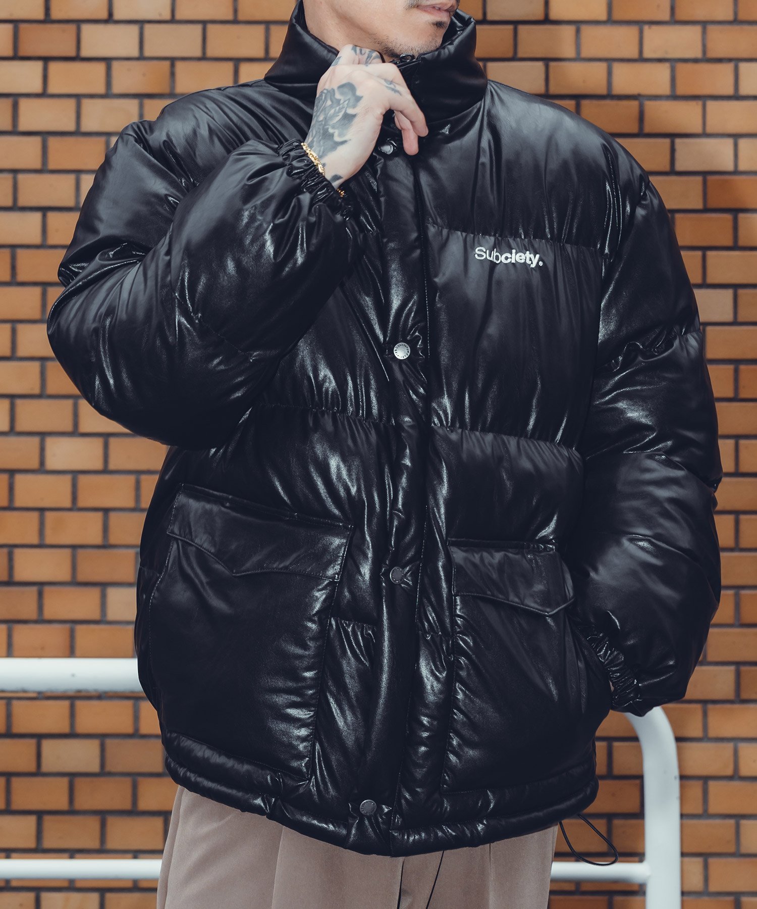 Subciety｜FAUX LEATHER PADDED JKT | Rakuten Fashion(楽天
