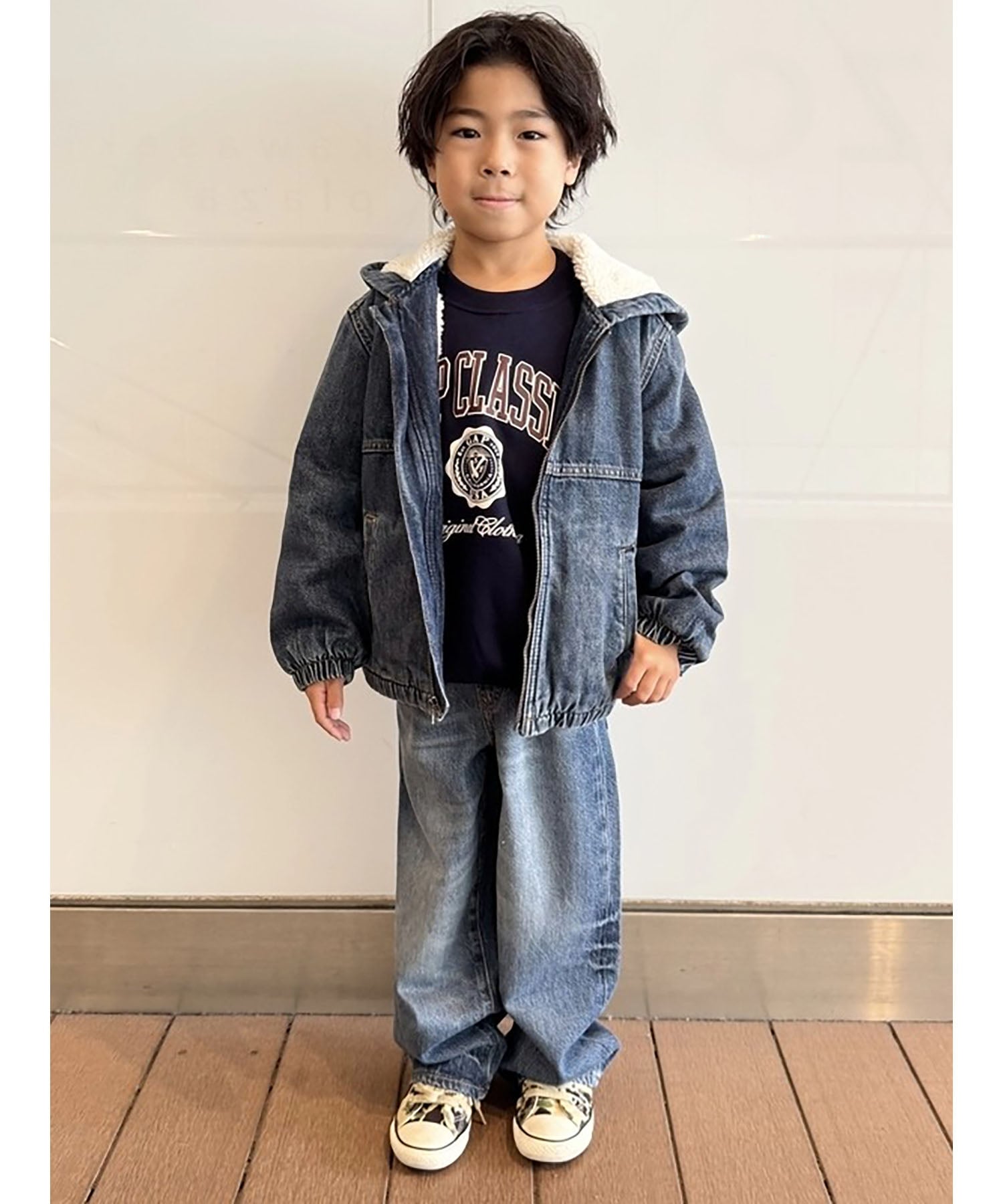GAP｜(K)裏ボア デニムパーカー (キッズ) | Rakuten Fashion(楽天