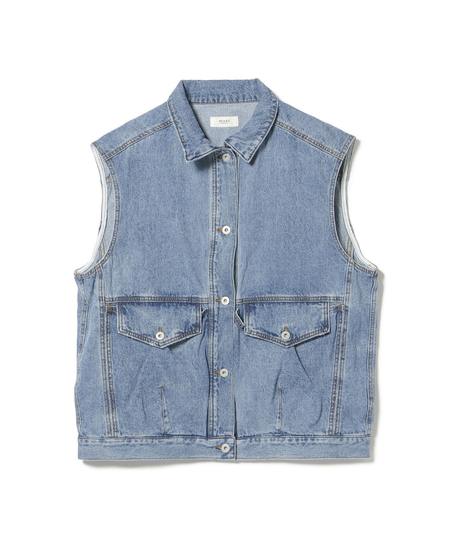 BEAMS HEART｜ビッグ デニム ベスト | Rakuten Fashion(楽天