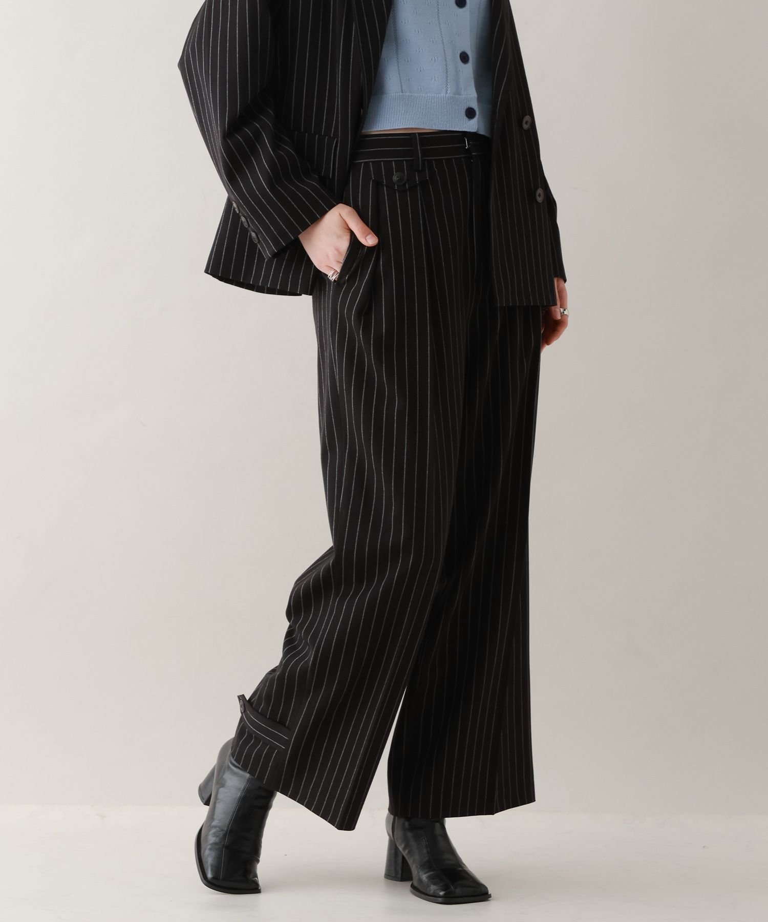 RAGEBLUE｜裾デザイン2タックワイドスラックス | Rakuten Fashion(楽天