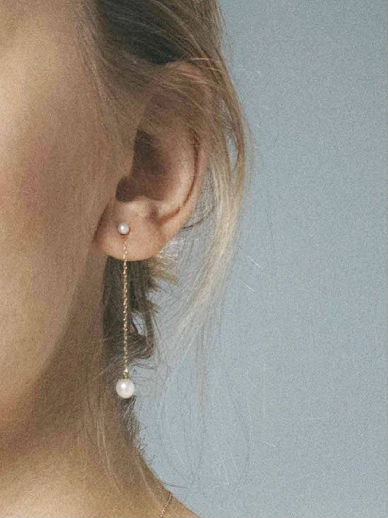 SETUP7｜les bon bon/2way pearl pierce 2wayパールピアス K10 10K