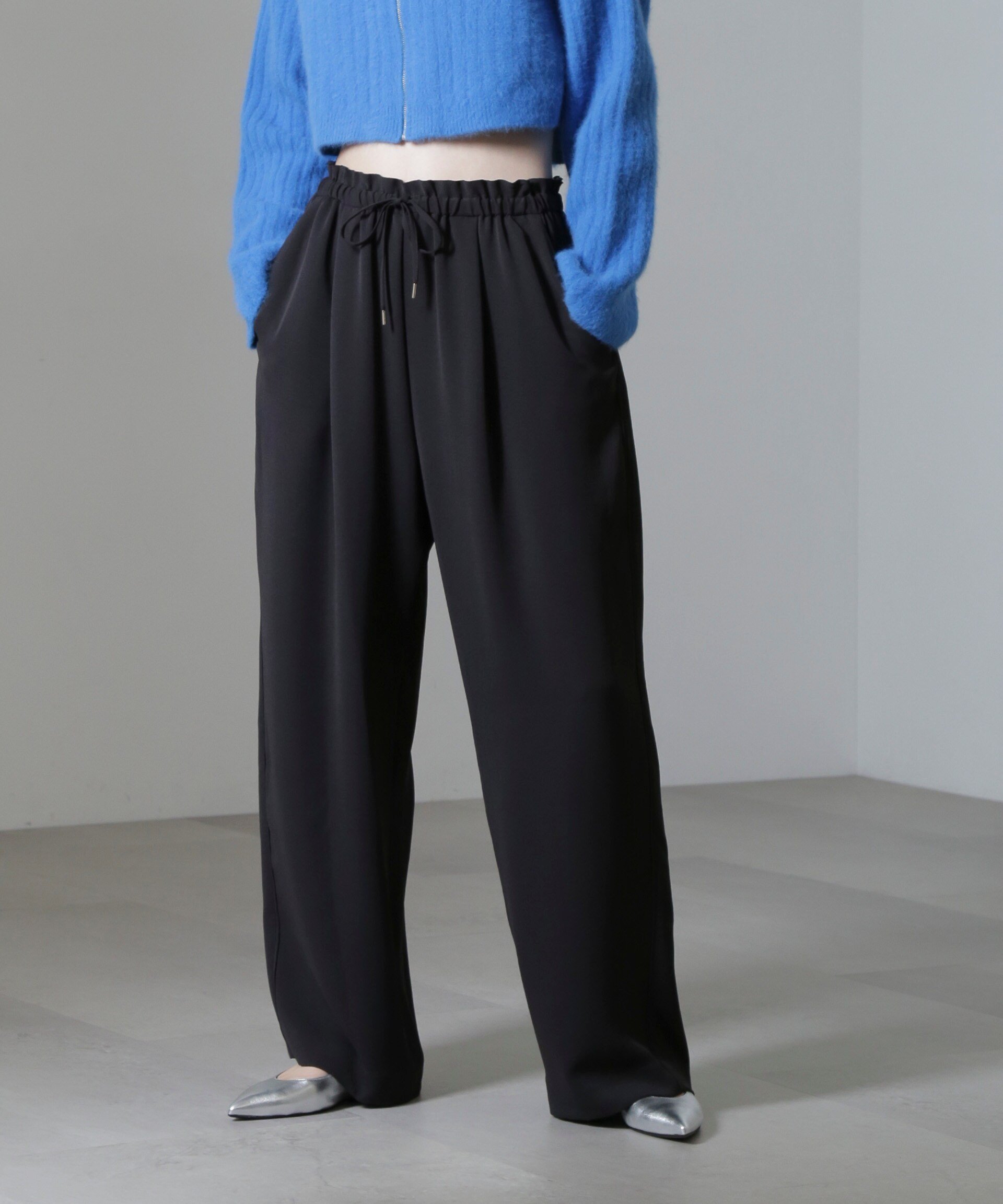 NANO universe｜ドロストギャザーパンツ(セットアップ可) | Rakuten