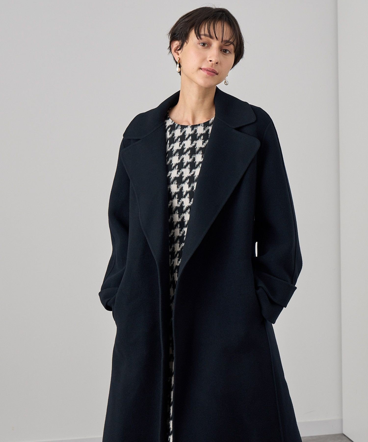 ANAYI｜パイルメルトンリバーテーラードコート | Rakuten Fashion(楽天