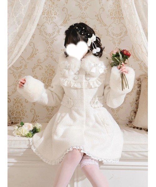 NOEMIE新品さきまるちゃんコラボ♡ヨークフレアコート NOEMIE｜さき