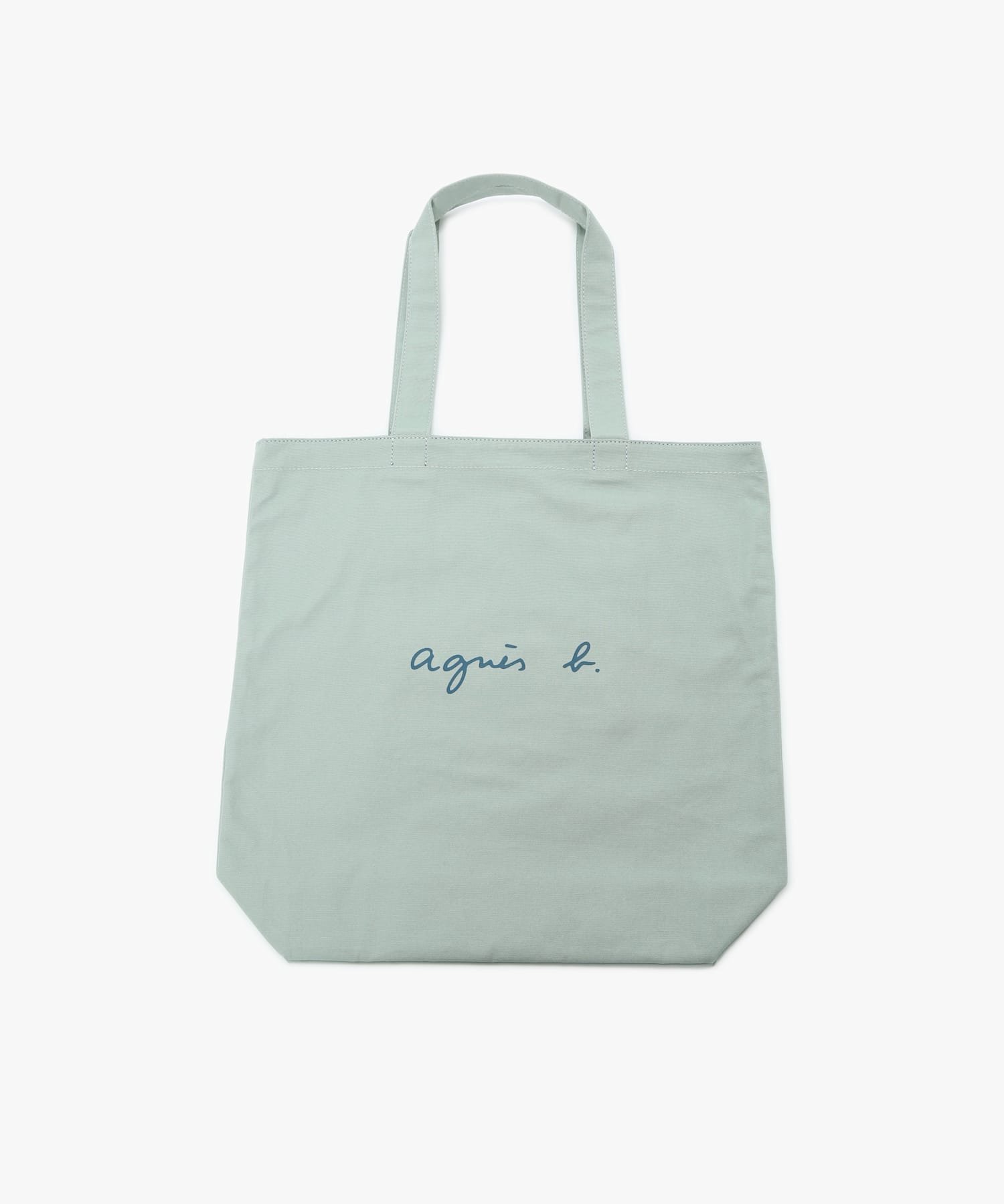 agnes b.｜ロゴ コットン リバーシブル トートバッグ 