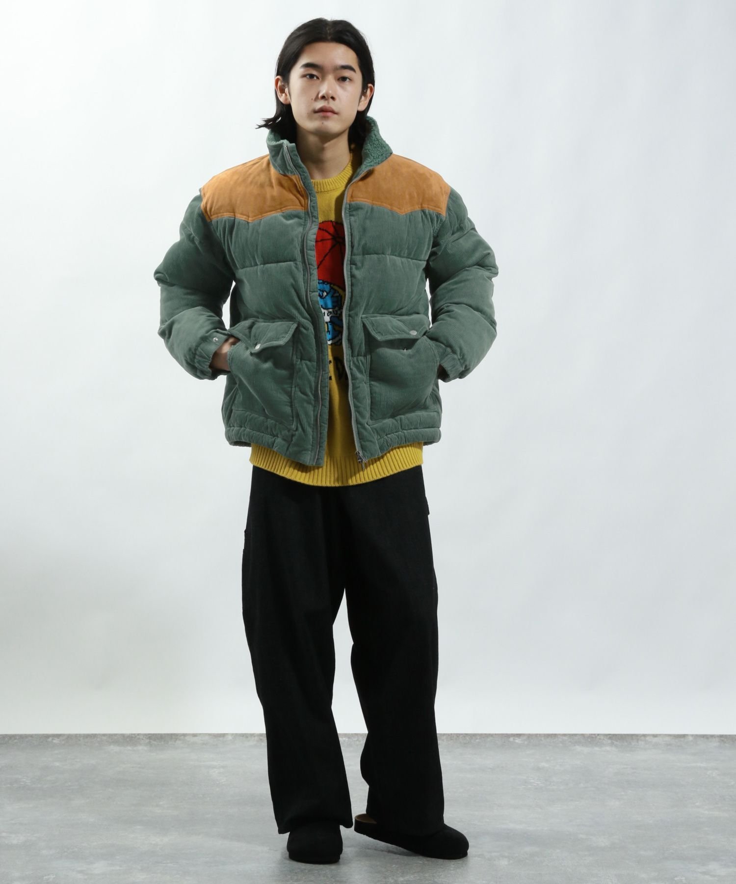 BAYFLOW｜ヴィンテージライクコーデュロイ中綿ブルゾン | Rakuten