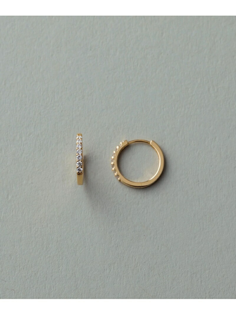 ete｜K18YG ダイヤモンド フープ ピアス | Rakuten Fashion(楽天