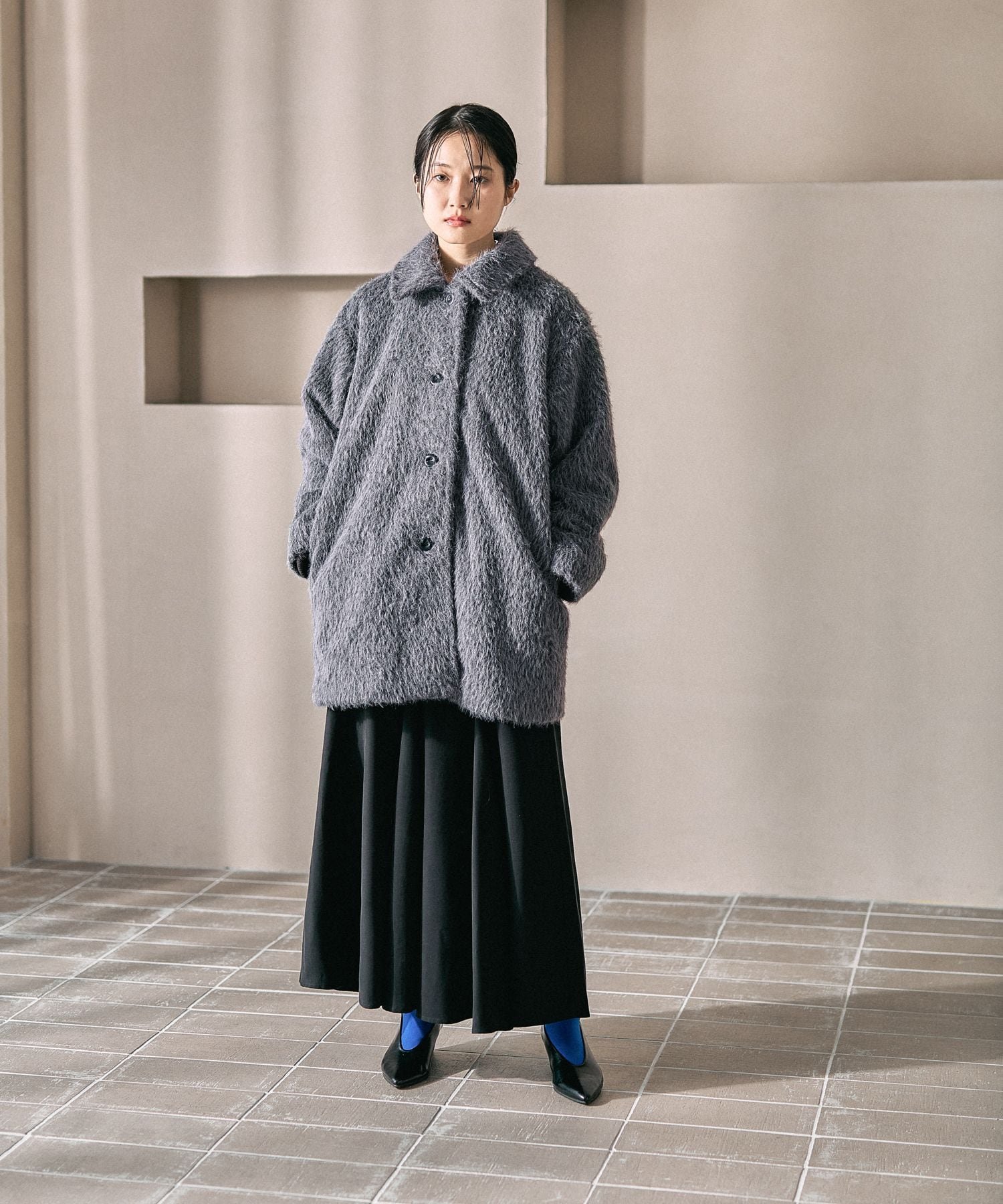 LEPSIM｜シャギーミドルコート | Rakuten Fashion(楽天ファッション