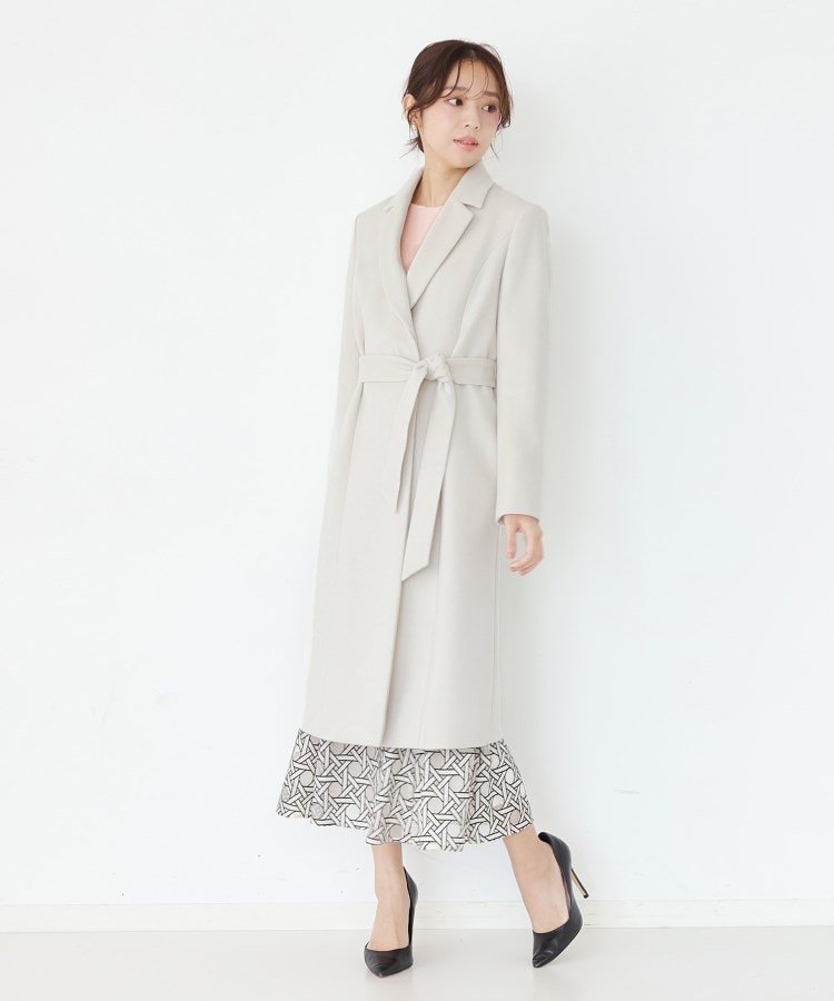 COUP DE CHANCE｜【日本製/フォックスファー/カシミヤ混】ファー付