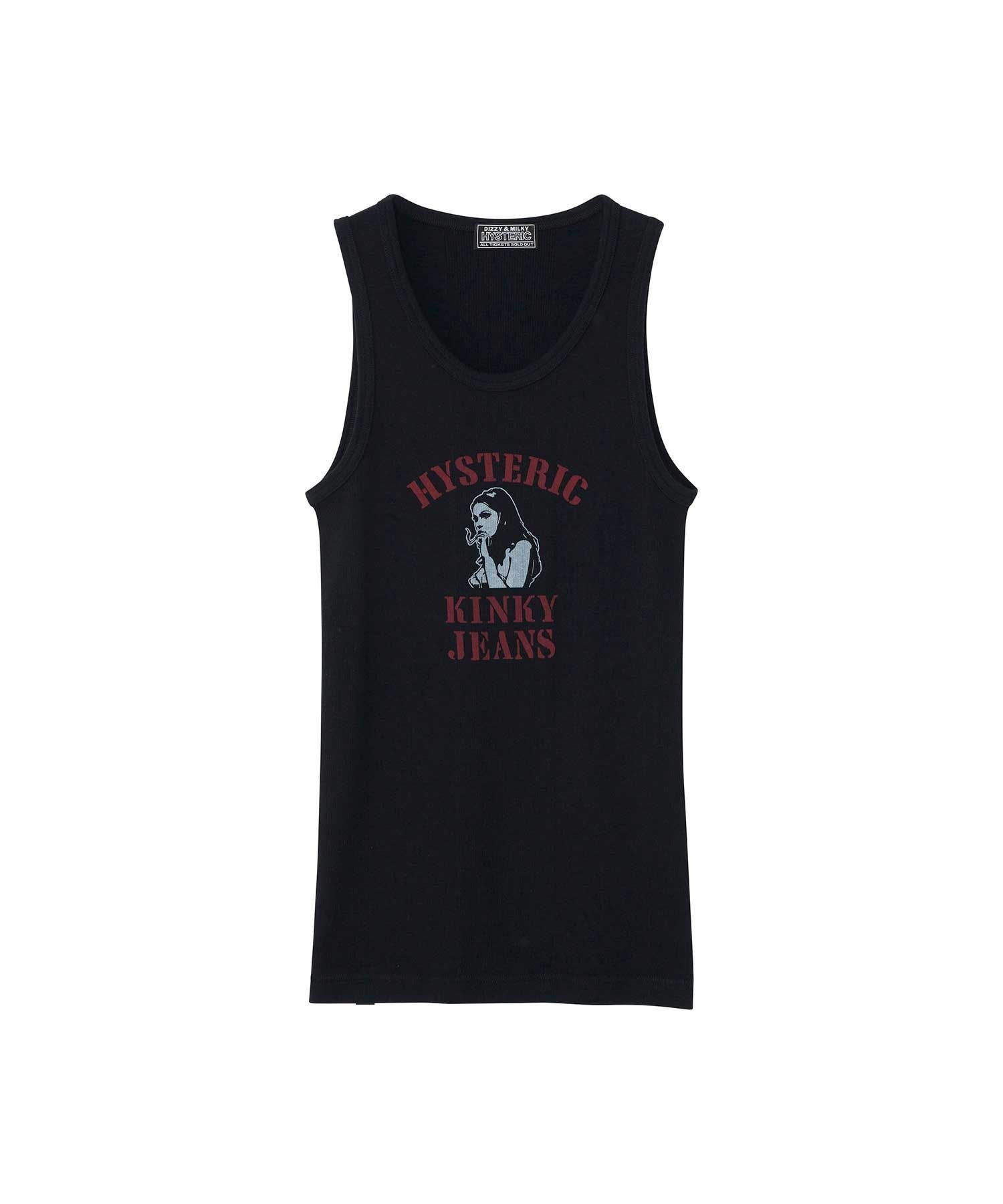 ヒステリックグラマー L タンクトップ ブラック ヒステリックグラマー