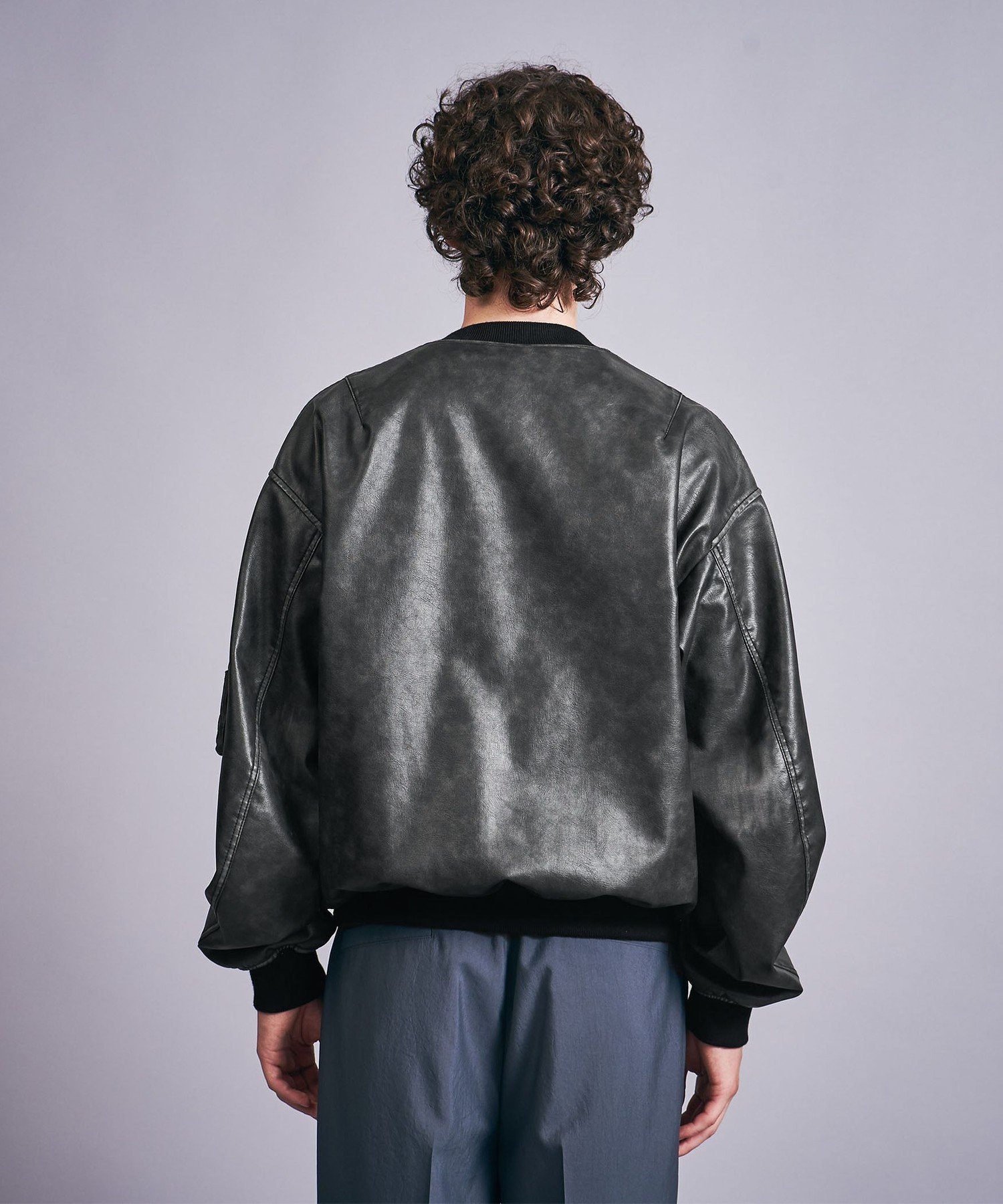 UNITED ARROWS LTD. OUTLET｜レザーライク ボンバー ジャケット