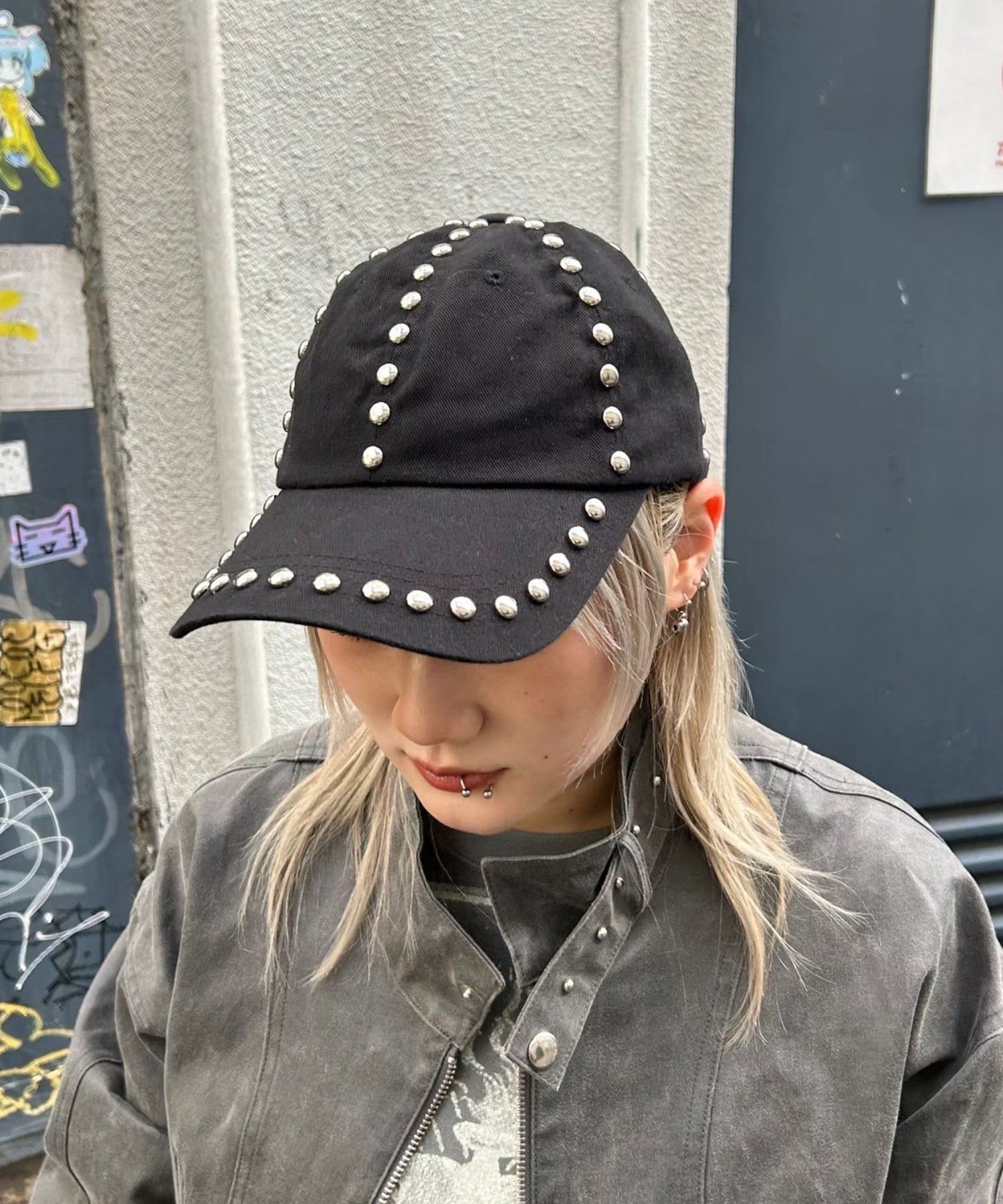 Never mind the XU / Chikashitsu+｜芸能人着用 /【XU】studs cap