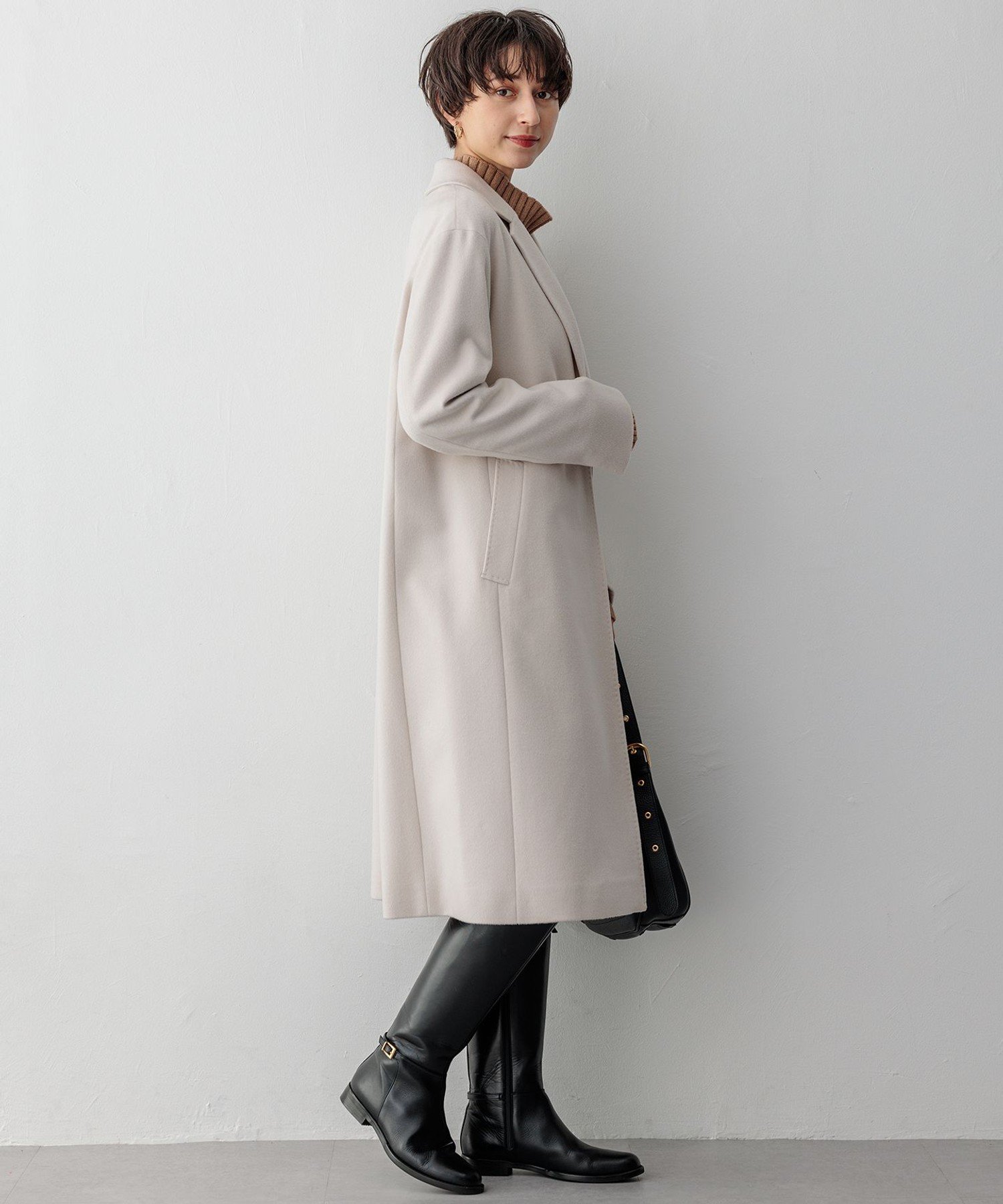 23区｜【滝沢眞規子さん着用】ウールカシミヤビーバー チェスター