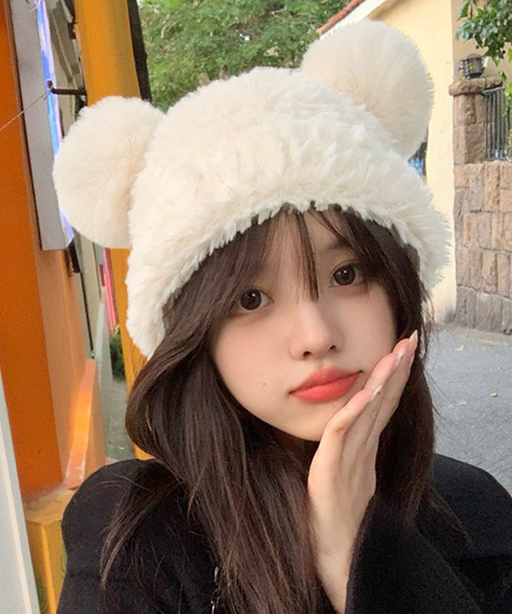 miniministore｜くま耳ニット帽 小顔 レディース 韓国風 | Rakuten
