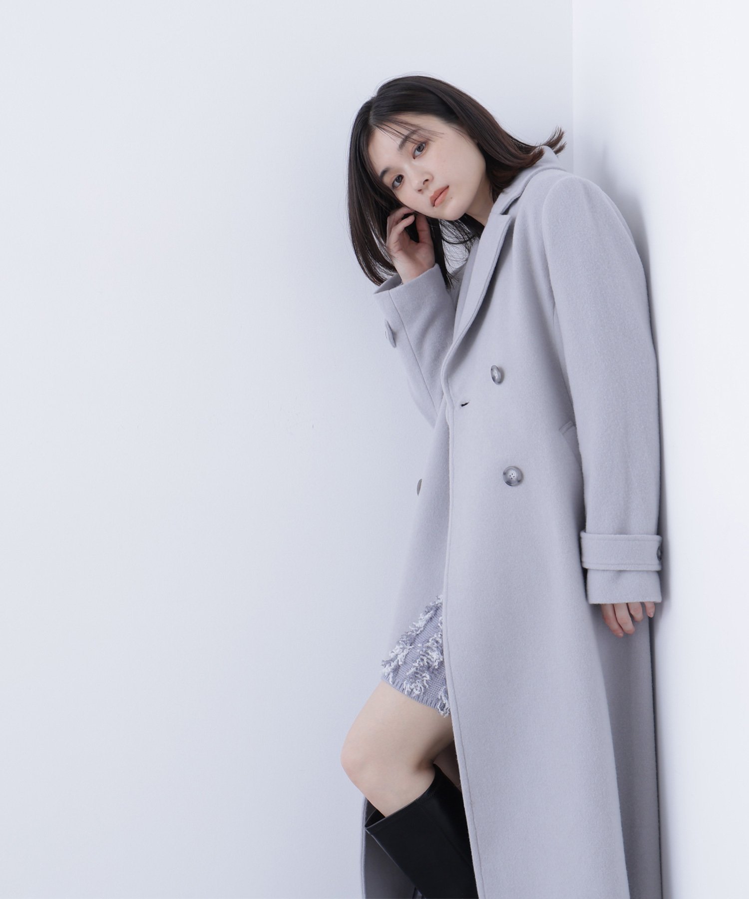 NATURAL BEAUTY BASIC｜ビッグカラーダブルチェスターコート | Rakuten