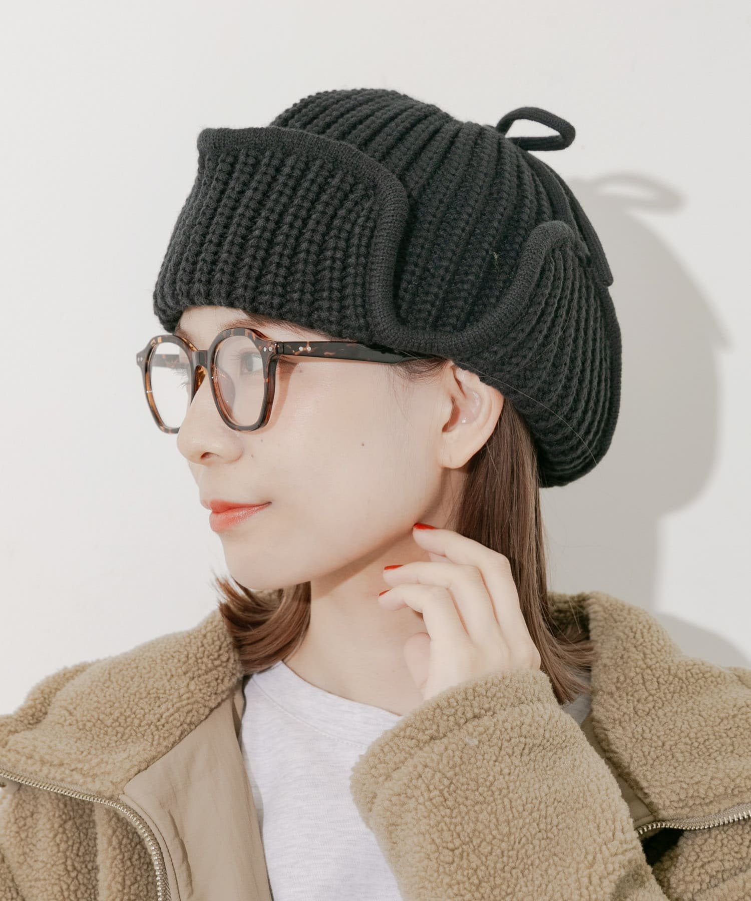 SMELLY｜リブニットフライトキャップ | Rakuten Fashion(楽天