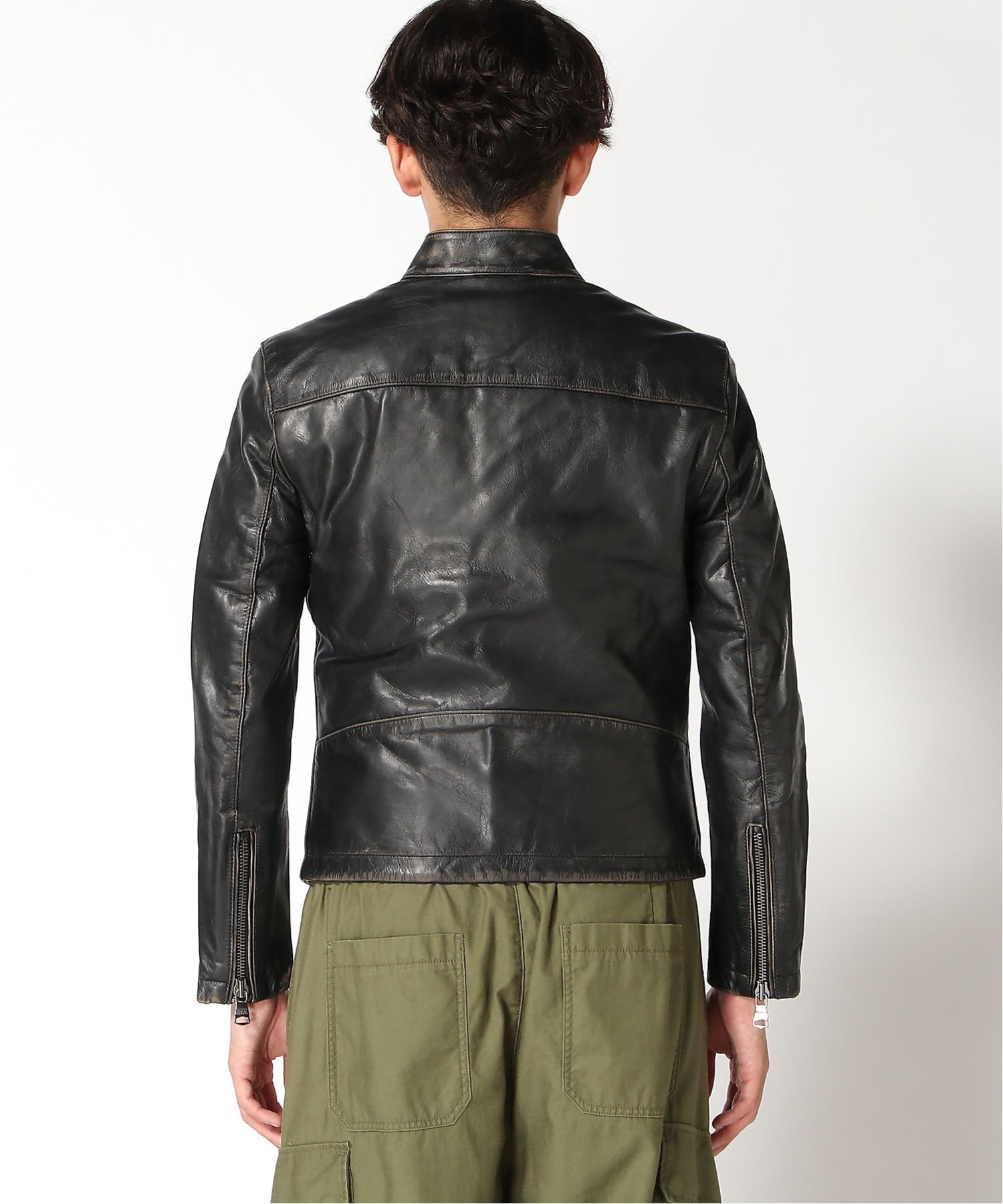 BANANA REPUBLIC｜(M)レザー バイカージャケット | Rakuten Fashion