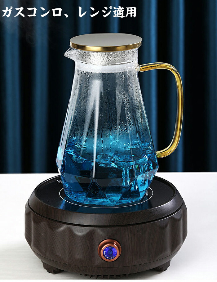 楽天市場】耐熱ガラス ガラスポット ガラスピッチャー 冷水筒 1500ml