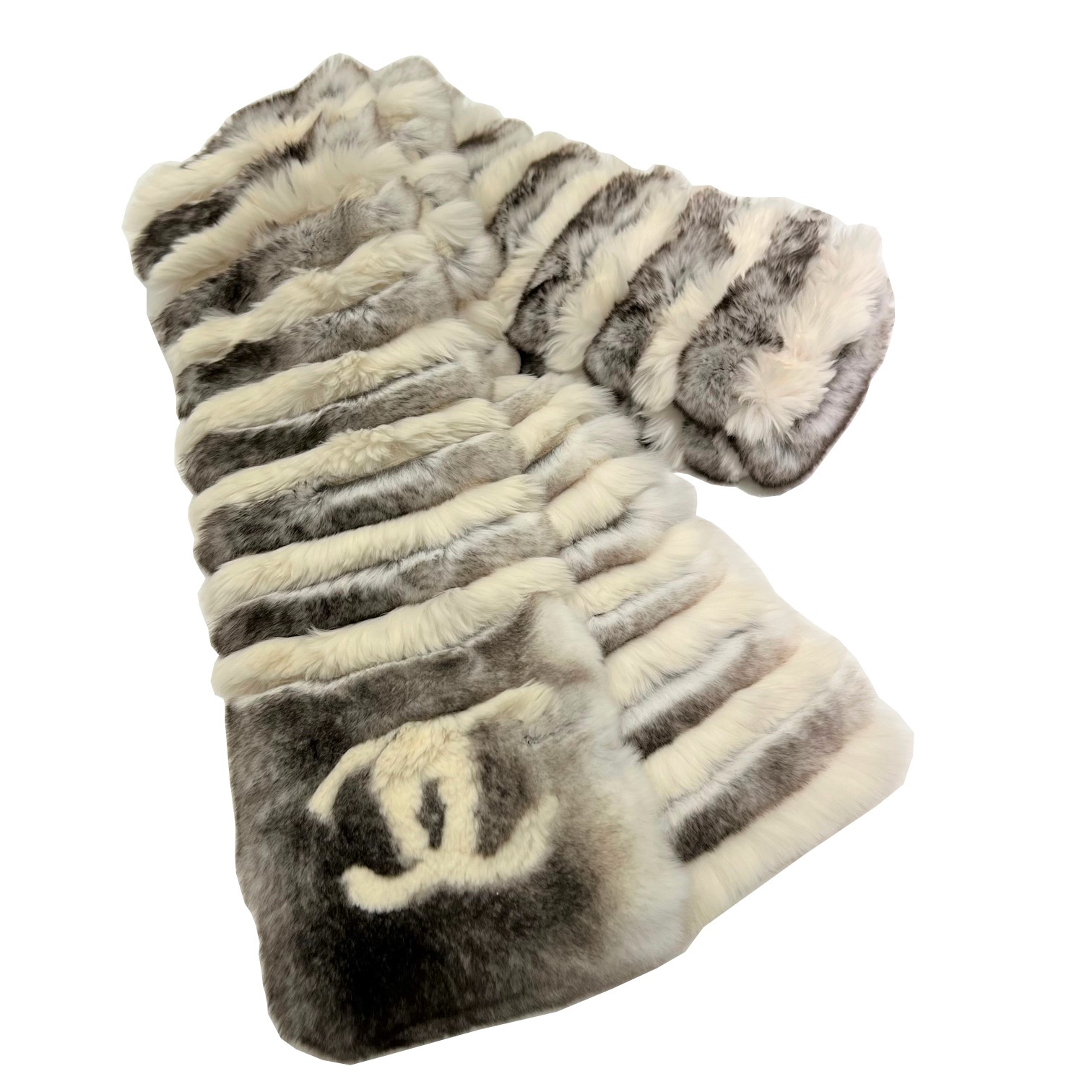 楽天市場】【中古】CHANEL シャネル マフラー ラビット カシミヤ