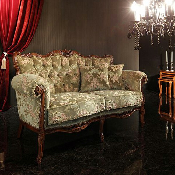 直接引き取り限定 金華山張 椅子2脚セット ロココ調 直接引き取り限定