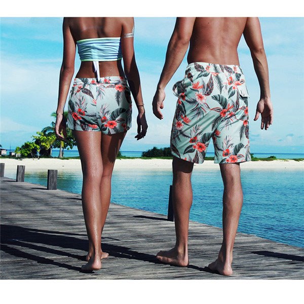 VEATM サーフパンツ Mサイズ 水着 緑/白/黒 VEATM サーフパンツ M