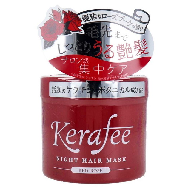 楽天市場】Kerafee(ケラフィー) ナイトヘアマスク レッドローズ 270g