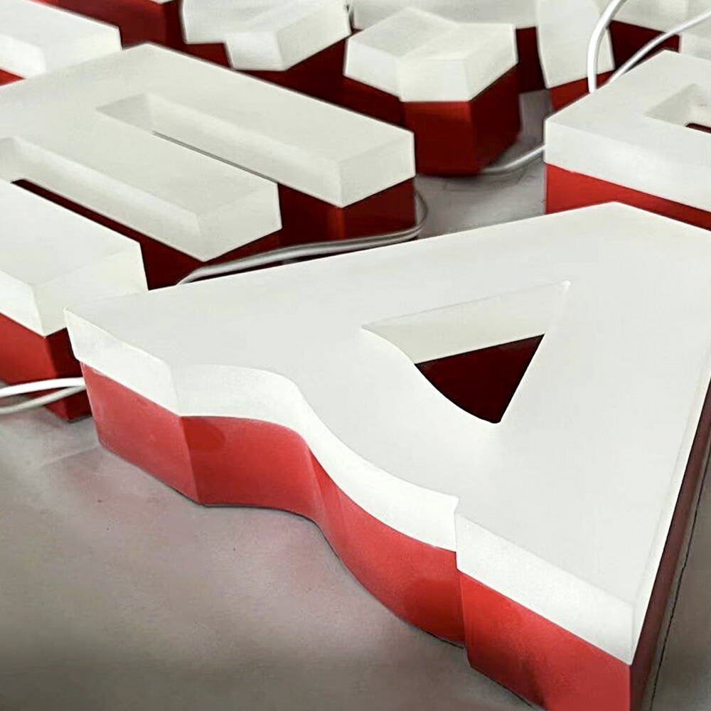 楽天市場】LEDチャンネル文字 正面発光 ledsign_017 アクリル 樹脂