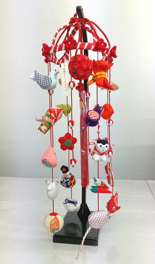 楽天市場】送料無料 久月監製 豊珠作 正絹友禅 本結び帯 市松人形 いち