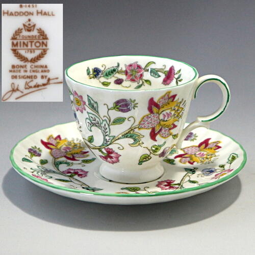 オールドミントン ドットプレート 19世紀 25cm アンティーク食器