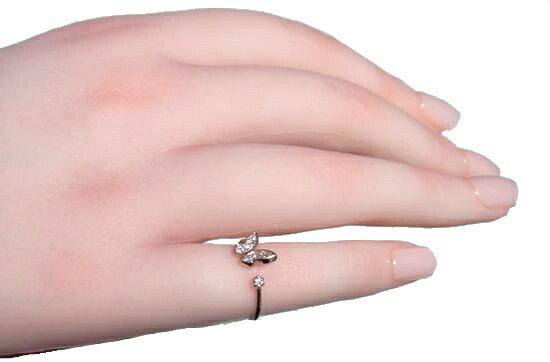 楽天市場】【予約】蝶々モチーフ K18PG計0.10ctダイヤモンドピンキー