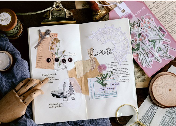 楽天市場】【セット】マスキングテープ 素材 フレークシール 6種 (s100