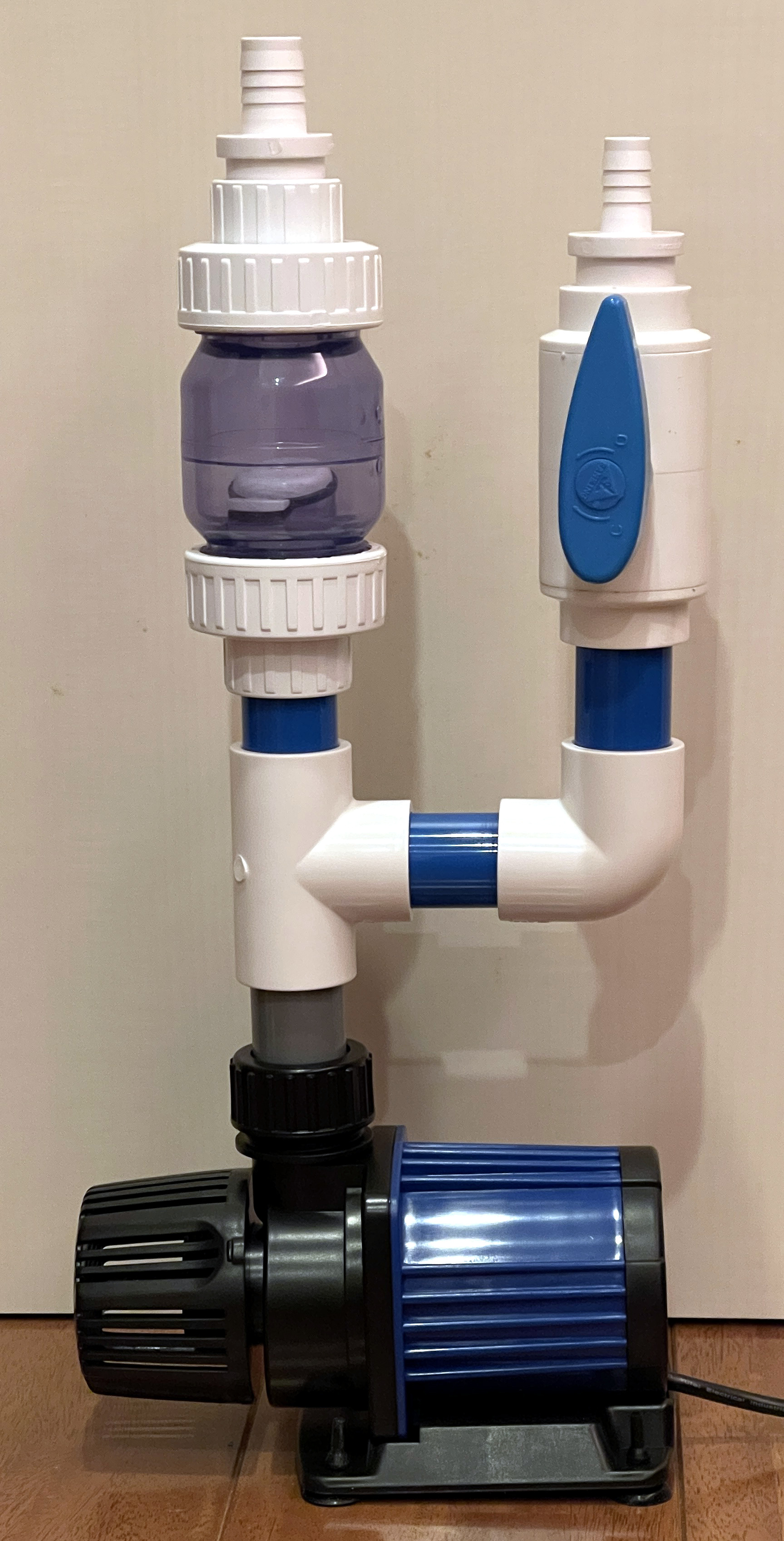 楽天市場】オーバーフロー水槽用分岐カラー配管 逆止弁付き レッド