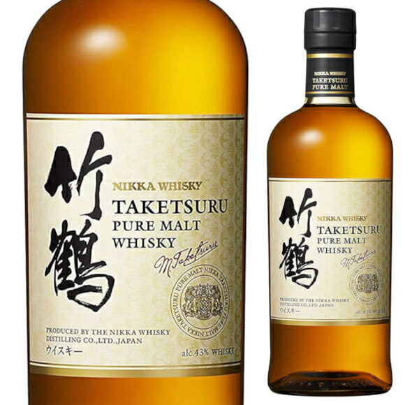 楽天市場】ニッカウヰスキー 竹鶴 ピュアモルト 700ml 43度 箱無し