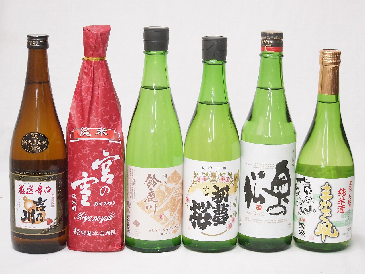 楽天市場】金賞受賞蔵 定番飲み比べ日本酒6本セット 720ml×6本