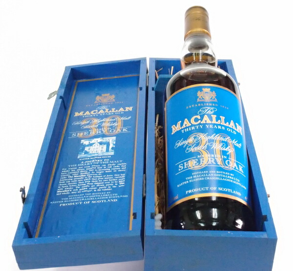 マッカラン30年sherry 木箱のみ