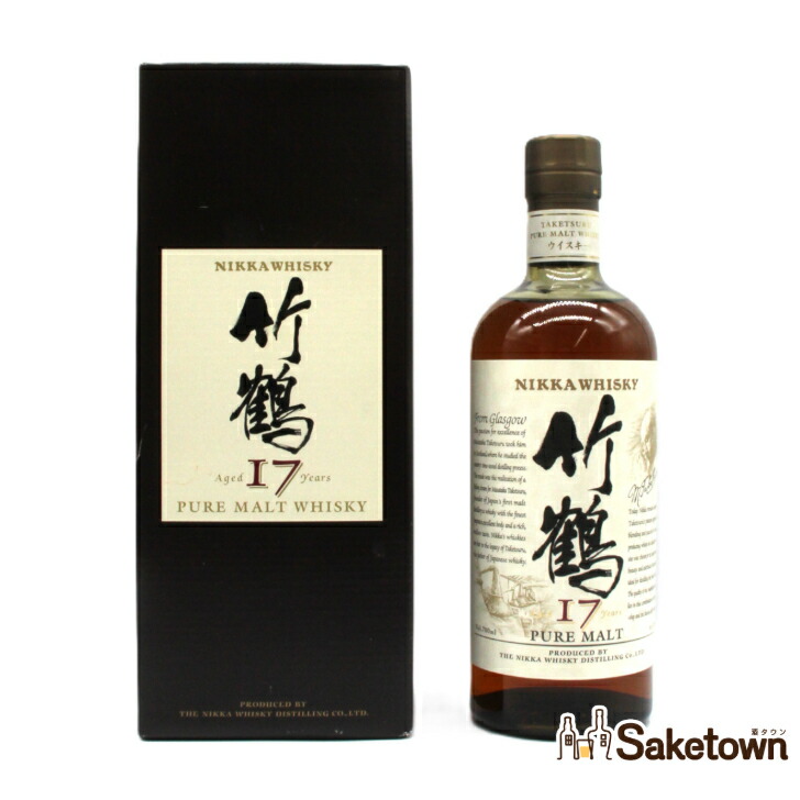楽天市場】ニッカ ウイスキー ピュアモルト 竹鶴 17年 スリムボトル 旧
