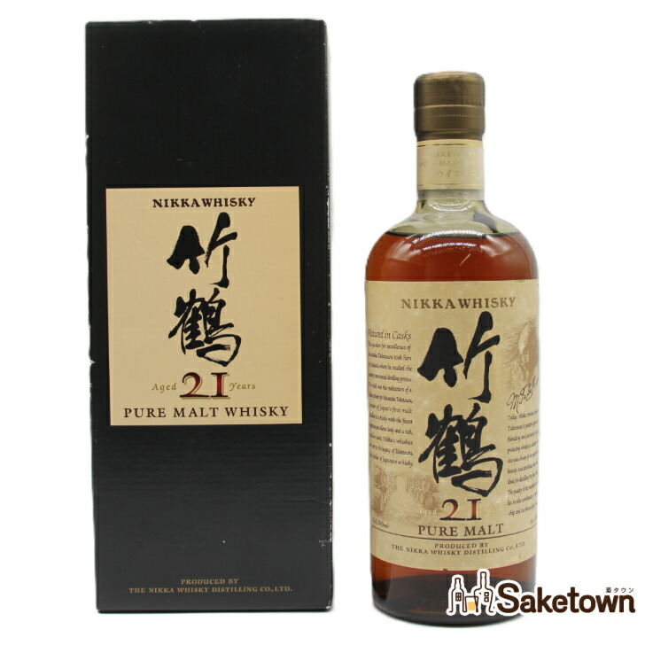 楽天市場】ニッカ ウイスキー ピュアモルト 竹鶴 21年 スリムボトル 旧