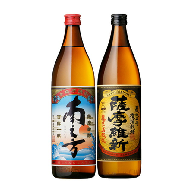 トップ 鹿児島限定芋焼酎セット(南之方・薩摩維新)900ml×各6本 計12本