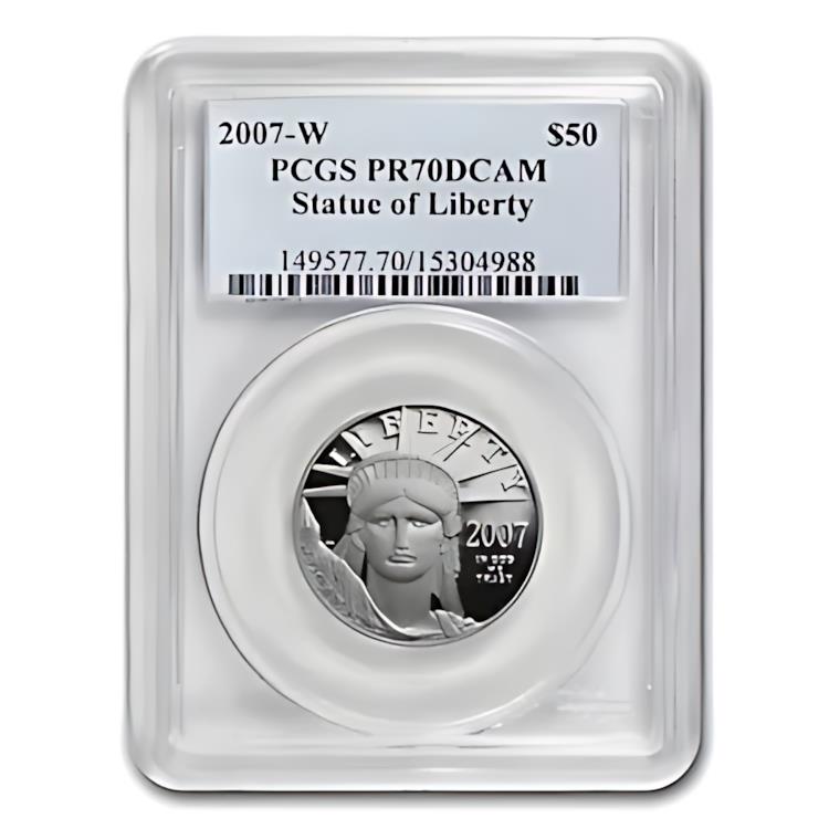 楽天市場】2007-W 1/2 オンス プルーフ アメリカン プラチナ イーグル