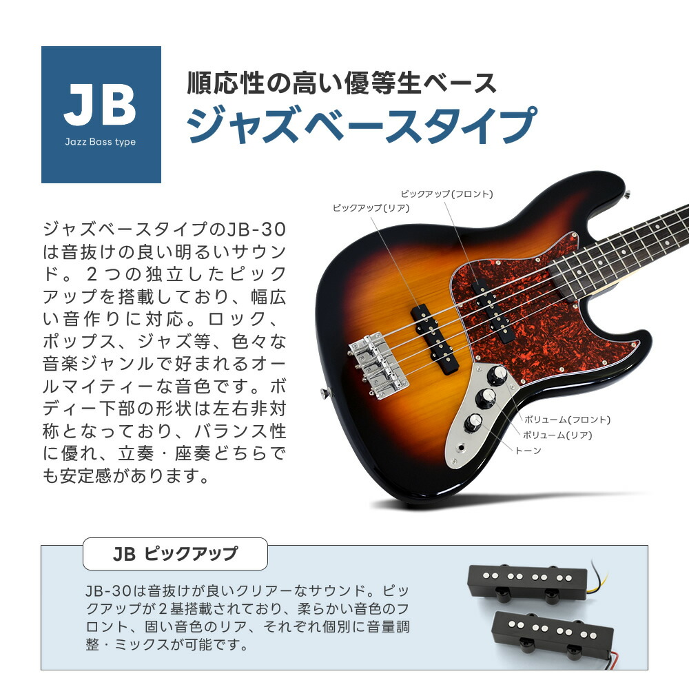 楽天市場】ベース SELDER PB-30/JB-30 VOX amPlug3 入門セット