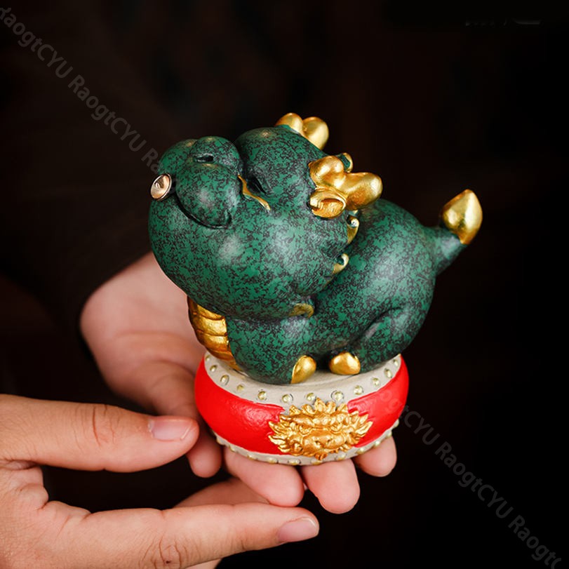 楽天市場】置きもの 玄関 ドラゴン 竜 龍 可愛い 龍の置物 天然石