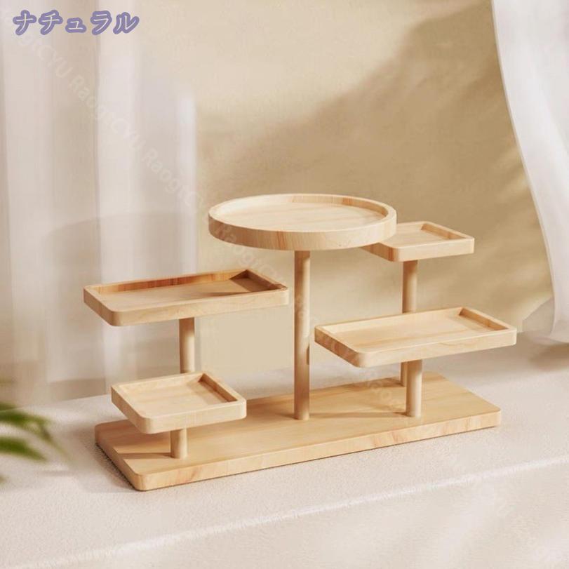 楽天市場】オープンラック ナチュラル 木製 ディスプレイスタンド 卓上