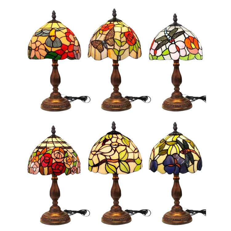 ステンドグラスランプ 卓上照明 ティファニースタイル 北欧