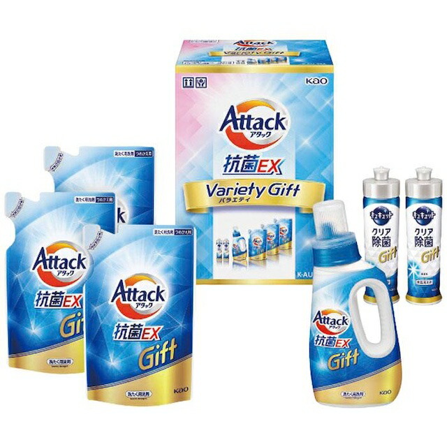 楽天市場】6点組みセット 洗濯用洗剤アタック抗菌EXとキュキュットと