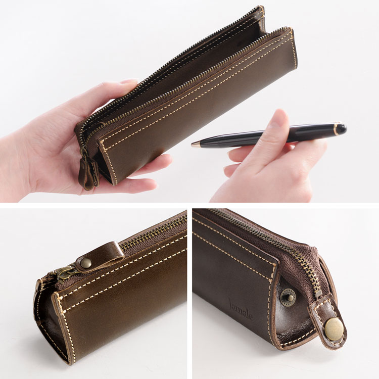 楽天市場】【10%offクーポン】栃木レザー ペンケース Jamale 日本製 本