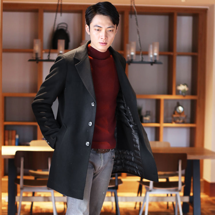 楽天市場】チェスターコート メンズ ダウン ライナー カシミヤ