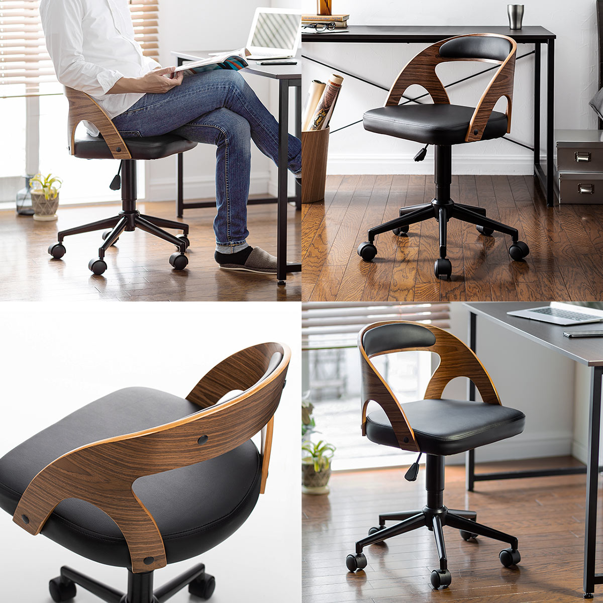 楽天市場】【楽天1位受賞】回転 ダイニングチェア 肘付き ワークチェア