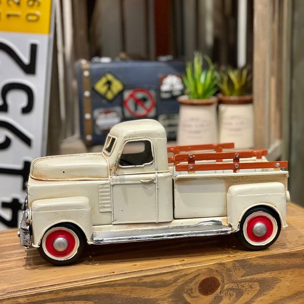 楽天市場】ブリキカー フォードトラック ホワイト 白 2004e-8296