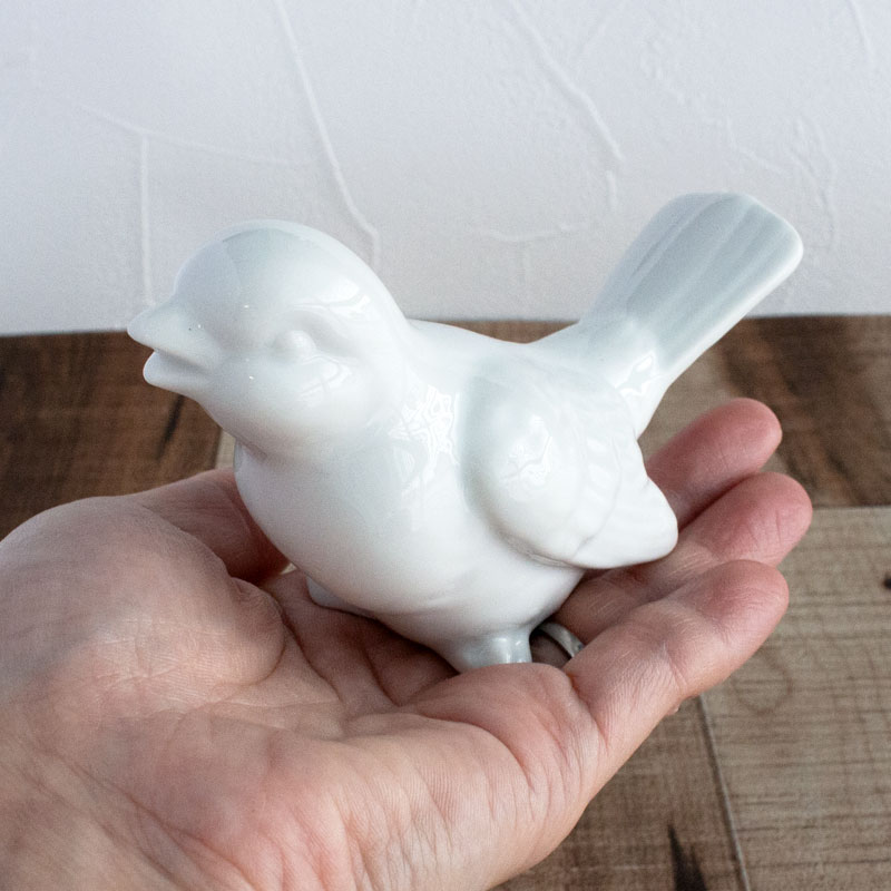 楽天市場】【アウトレット】しろいことり / 鳥のオブジェ（さえずり