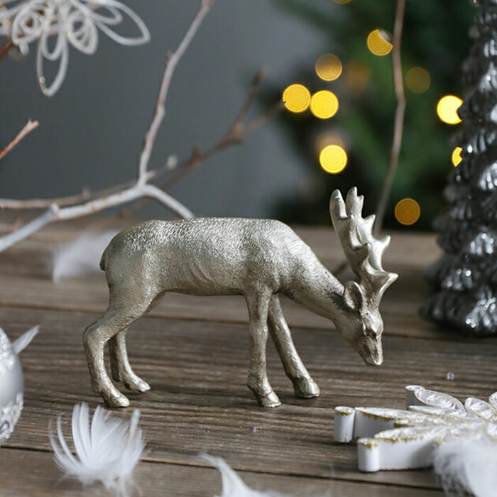 楽天市場】トナカイ B シャンパン ゴールド // 置物 置き物 クリスマス
